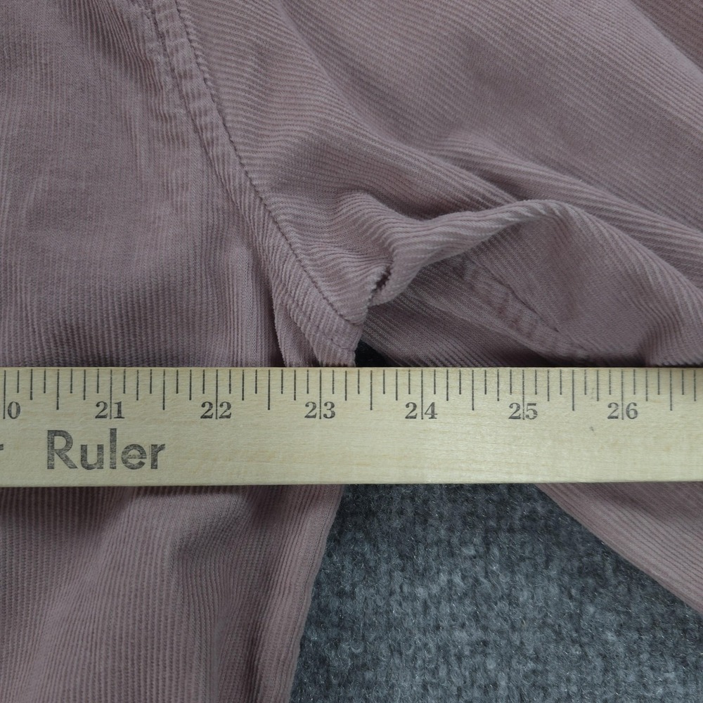Criquet Shirt Mens Large Pink Corduroy Pearl Snap Western Button Up Casual Prep - Picture 8 of 11